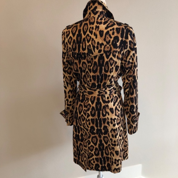 PINK TARTAN LEOPARD TRENCH - Picture 8 of 15